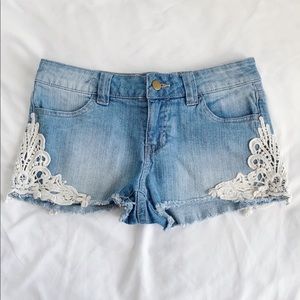 Shorts with Lace
